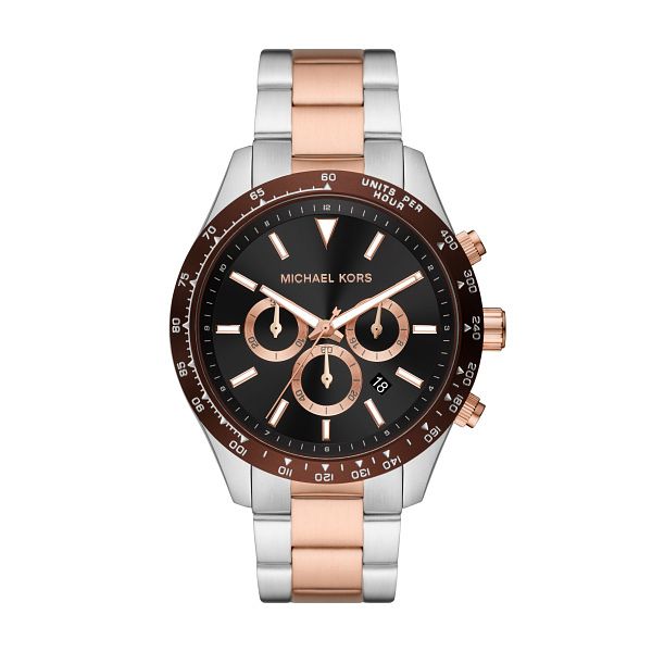 Michael Kors Layton Mens Two Tone Bracelet Watch