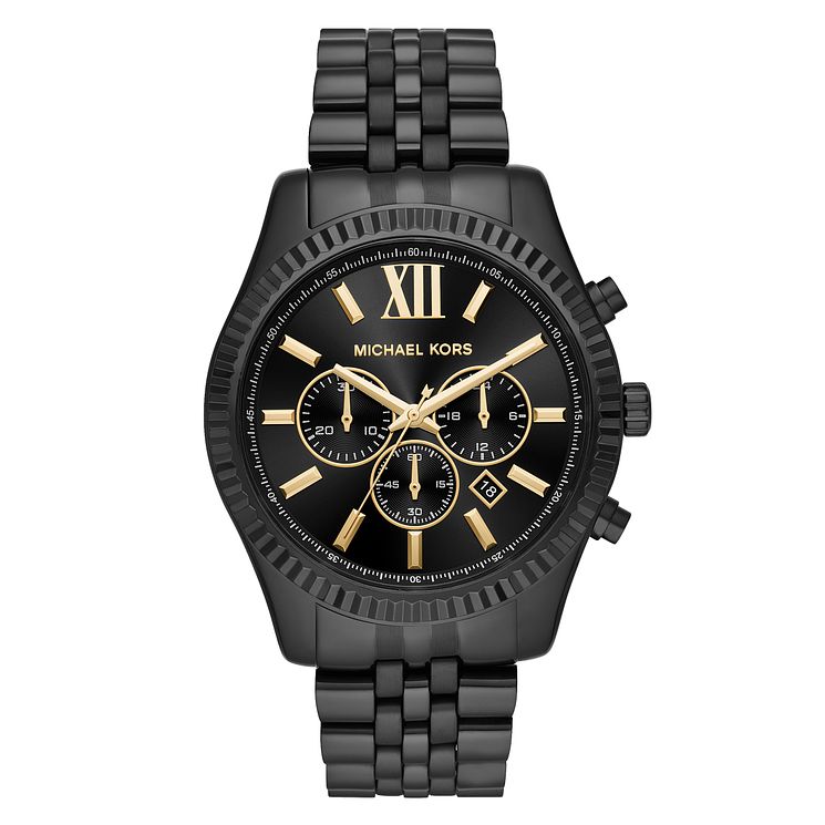 Michael Kors Lexington Mens Ion Plated Bracelet Watch