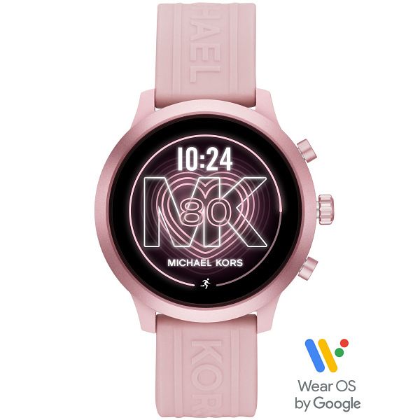 Michael Kors Mkgo Gen 4 Pink Silicone Strap Smartwatch
