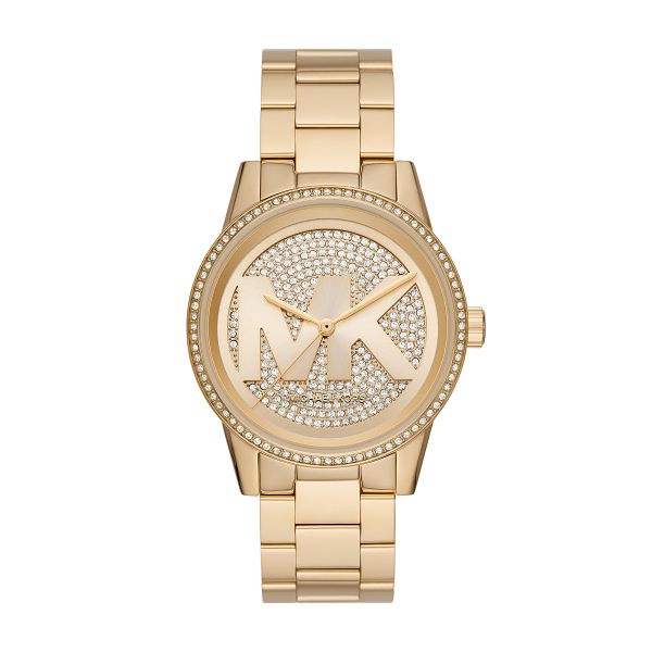 Michael Kors Oversized Ritz Ladies Gold Tone Bracelet Watch