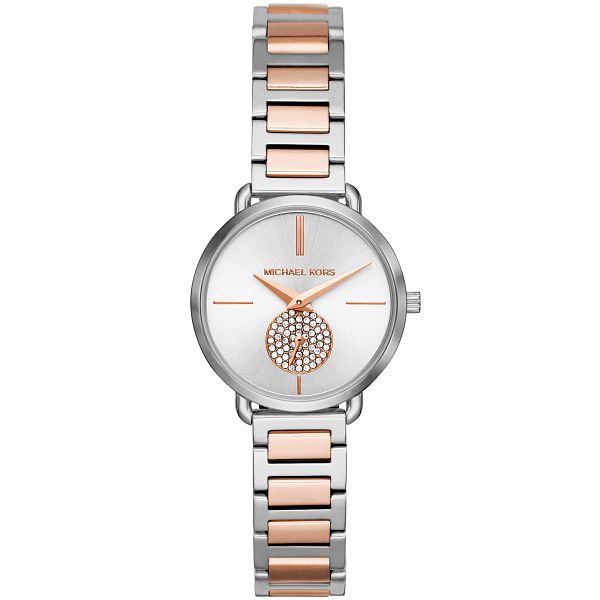 Michael Kors Petite Portia Ladies Two Tone Bracelet Watch