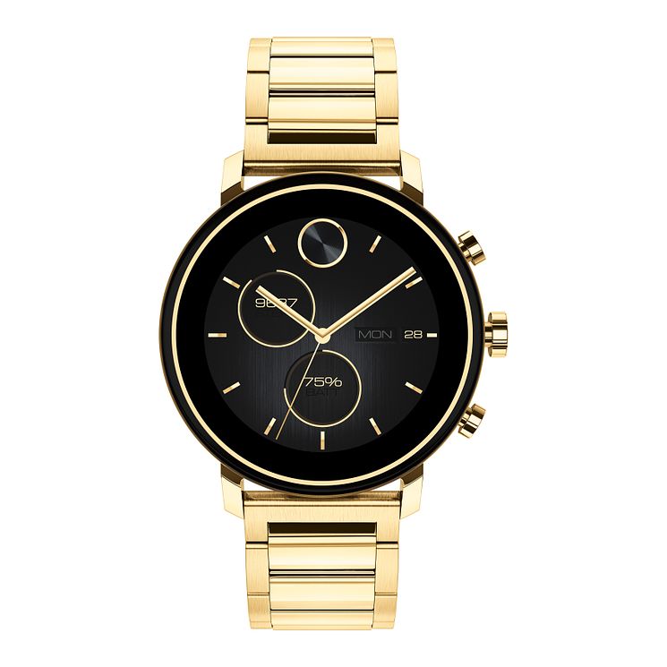 Movado Connect 2.0 Yellow Gold Plated Bracelet Smartwatch
