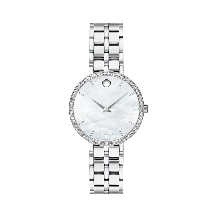 Movado Kora Diamond Ladies Stainless Steel Bracelet Watch