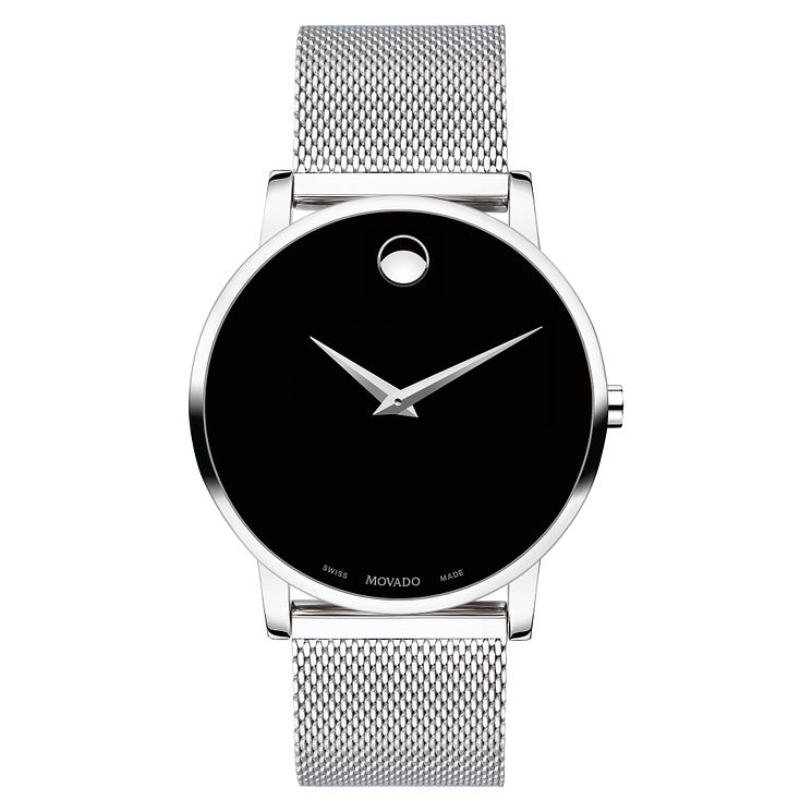 Movado Mens Museum Classic Stainless Steel Bracelet Watch