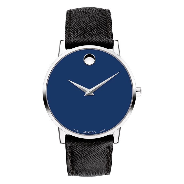 Movado Mens Stainless Steel Museum Classic Strap Watch