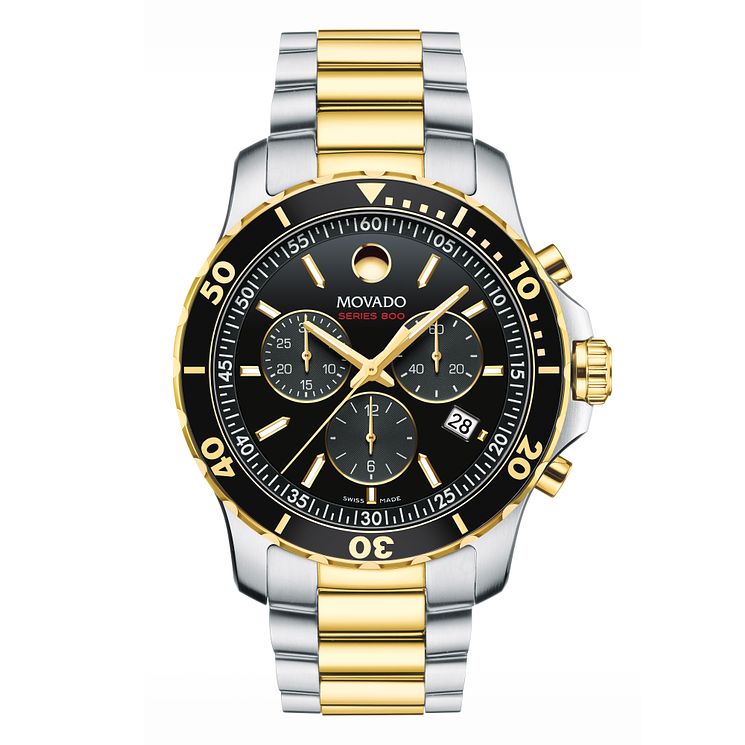 Movado Series 800 Mens Two Colour Chronograph Watch