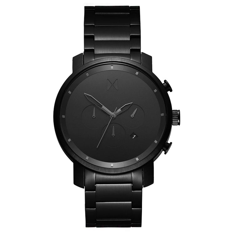 Mvmt Chronograph Mens Black Ip Bracelet Watch
