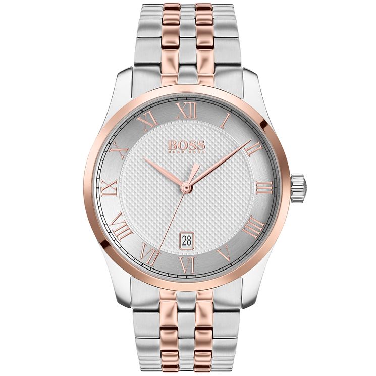 Boss Master Mens Two Tone Bracelet Watch