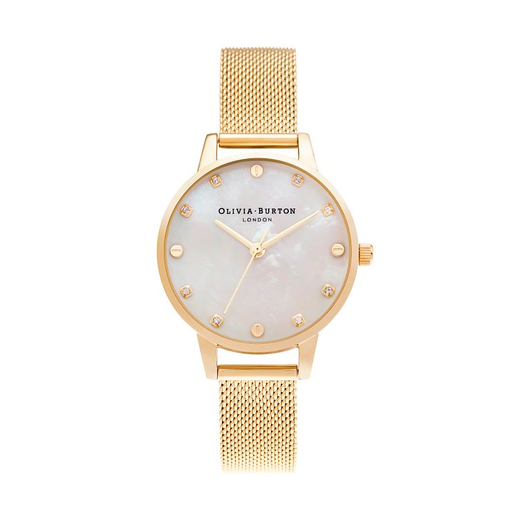 Olivia Burton Classic Ladies Gold Tone Mesh Bracelet Watch