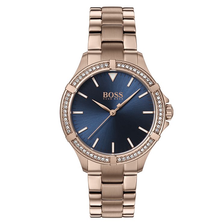Boss Mini Sport Ladies Rose Gold Tone Bracelet Watch