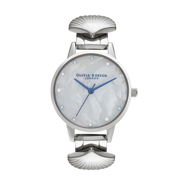 Olivia Burton Mermaid Stainless Steel Shell Bracelet Watch