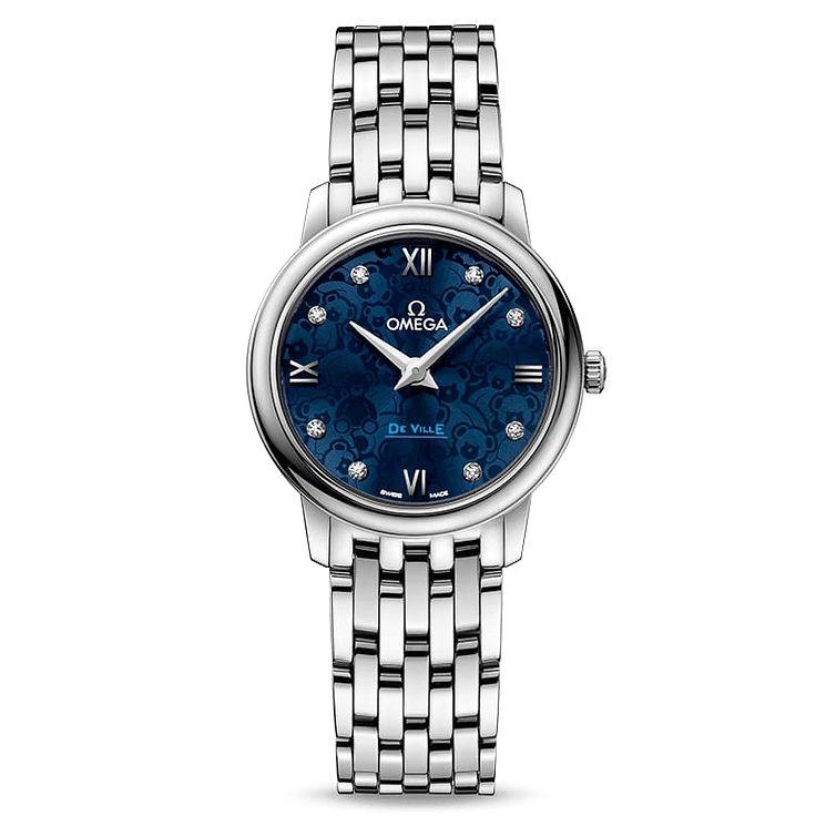 Omega De Ville Ladies Stainless Steel Diamond Bracelet Watch