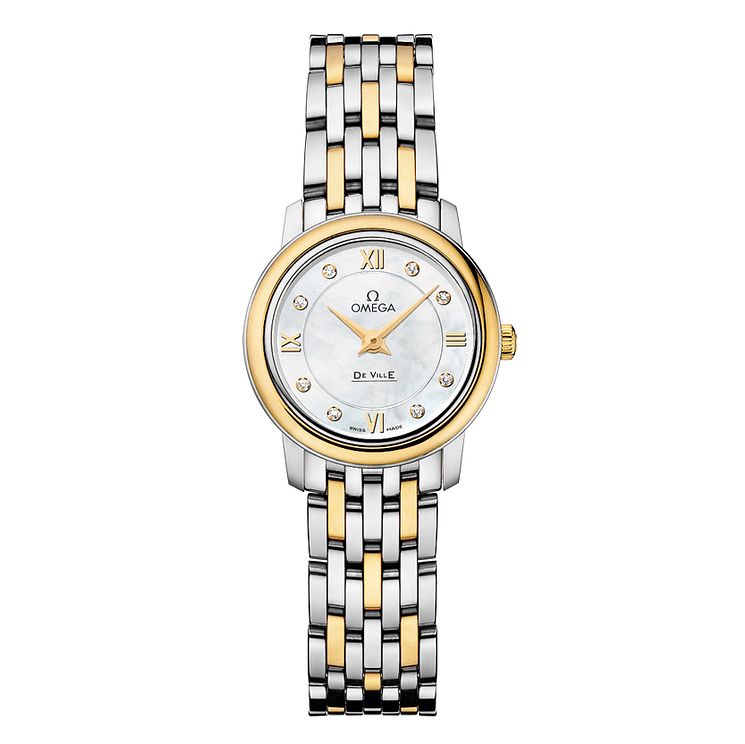 Omega De Ville Ladies Two Colour Diamond Bracelet Watch