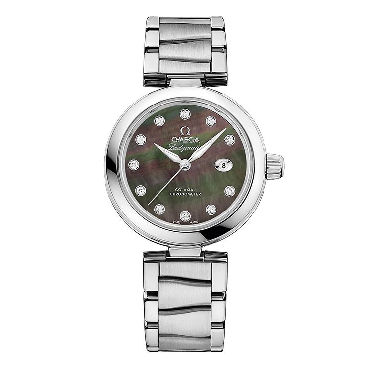 Omega De Ville Ladymatic Ladies Steel Diamond Bracelet Watch