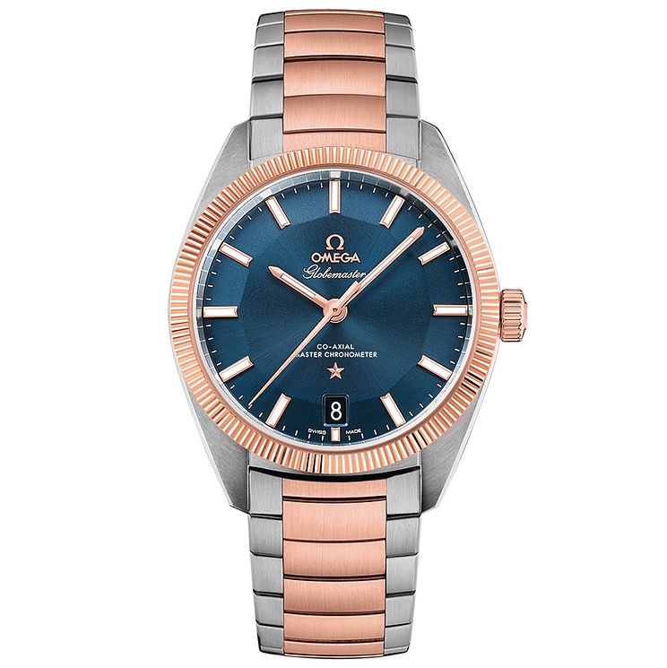 Omega Globemaster Mens Two Colour Bracelet Watch