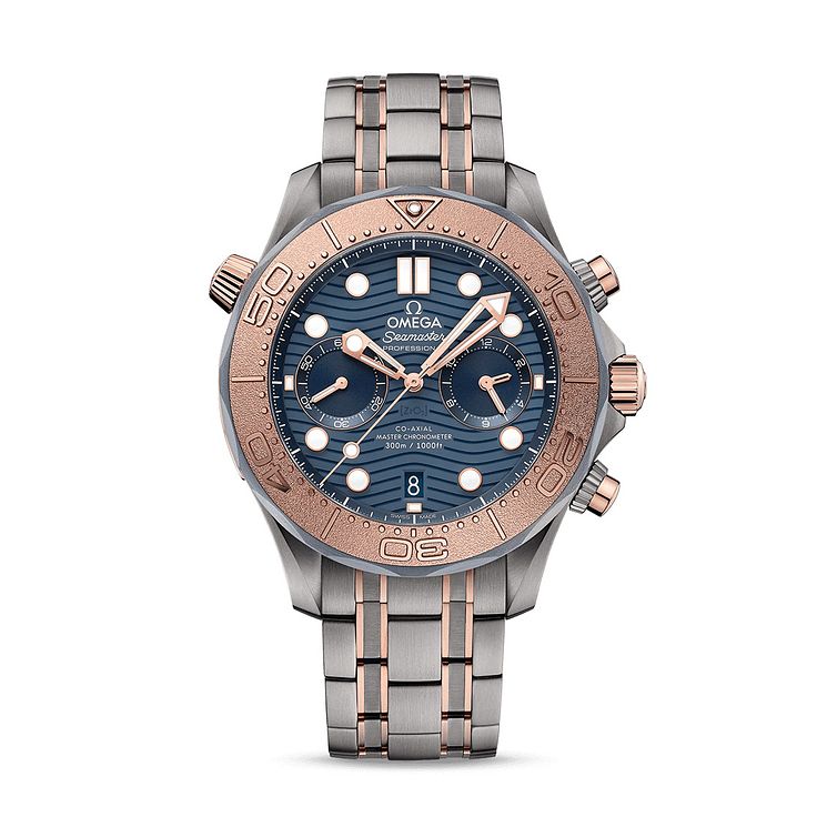 Omega Seamaster Diver Mens Two Tone Bracelet Watch