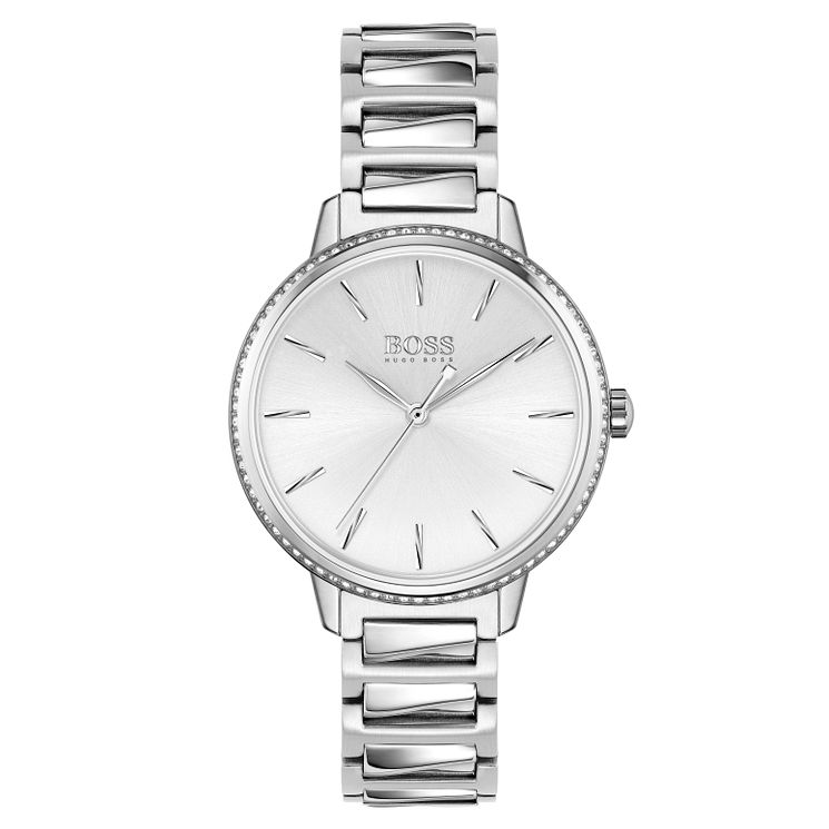 Boss Signature Ladies Stainless Steel Bracelet Watch