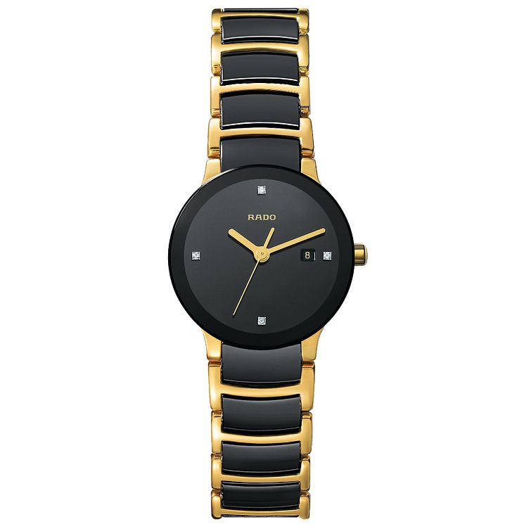 Rado Centrix Ladies Steel And Ceramic Bracelet Watch - S