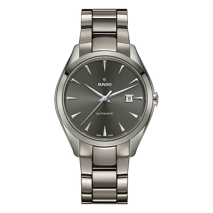 Rado Hyperchrome Automatic Xl Mens Grey Ceramic Watch