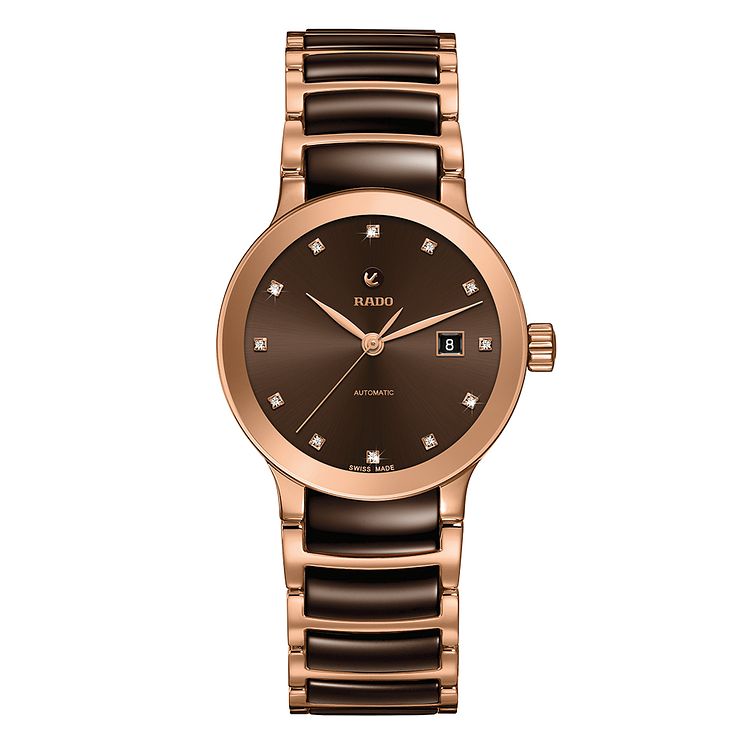 Rado Ladies Centrix Two Tone Cermaic Bracelet Watch