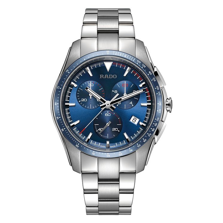 Rado Mens Hyperchrome Blue Chronograph Bracelet Watch