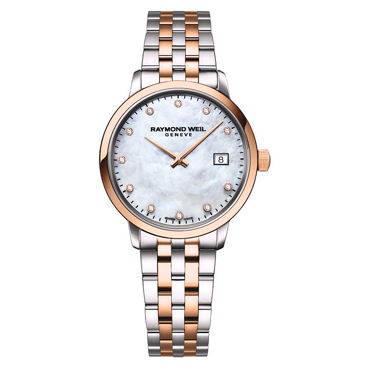 Raymond Weil Toccata Diamond Ladies Two Tone Bracelet Watch