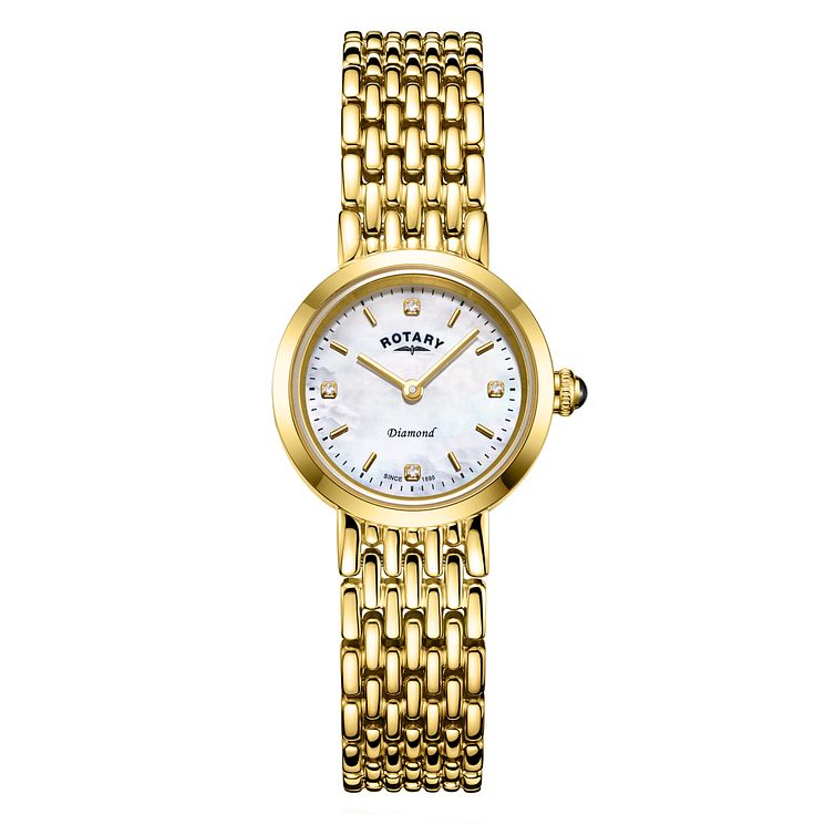 Rotary Balmoral Ladies Yellow Gold Plated Bracelet Watch