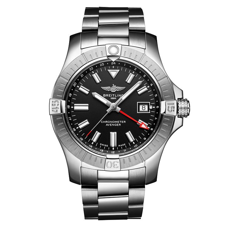 Breitling Avenger Automatic Gmt 42 Stainless Steel Watch