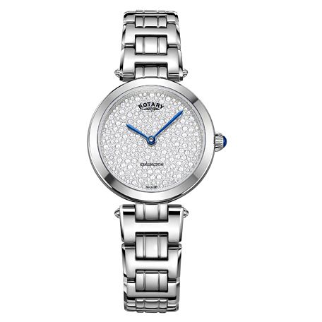 Rotary Kensington Crystal Ladies Stainless Steel Watch