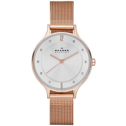 Skagen Anita Ladies Rose Gold Tone Bracelet Watch