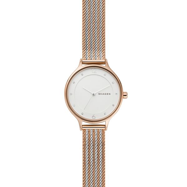 Skagen Anita Ladies Two Tone Bracelet Mesh Watch