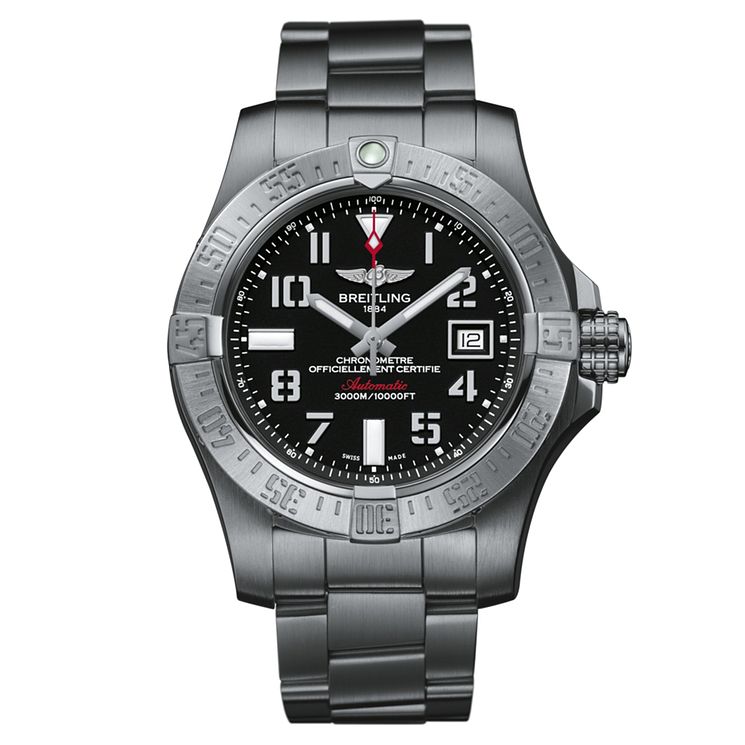 Breitling Avenger Ii Seawolf Mens Steel Bracelet Watch
