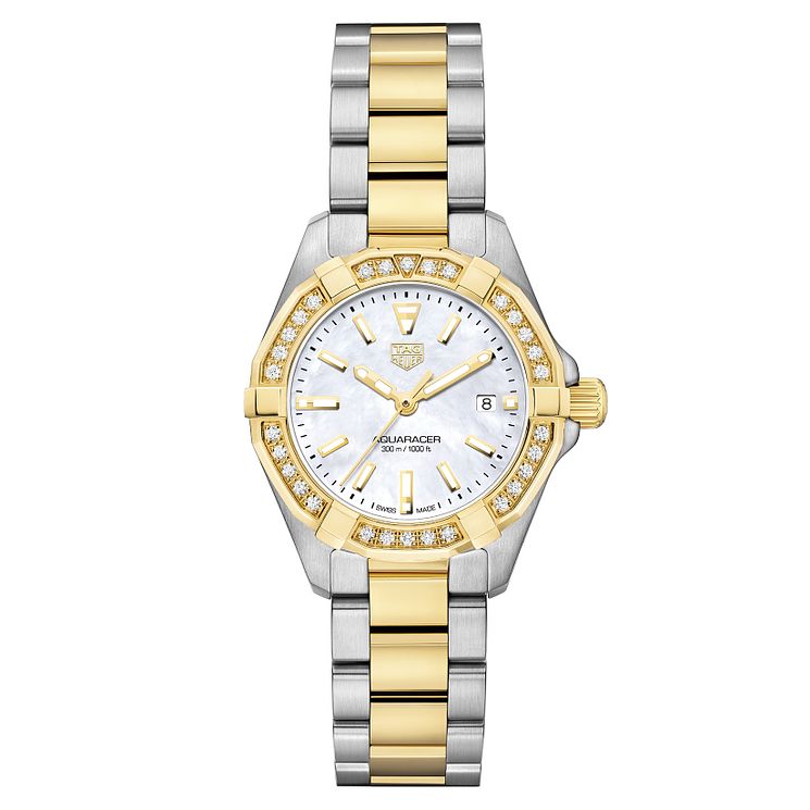 Tag Heuer Aquaracer Ladies Two Colour Diamond Watch