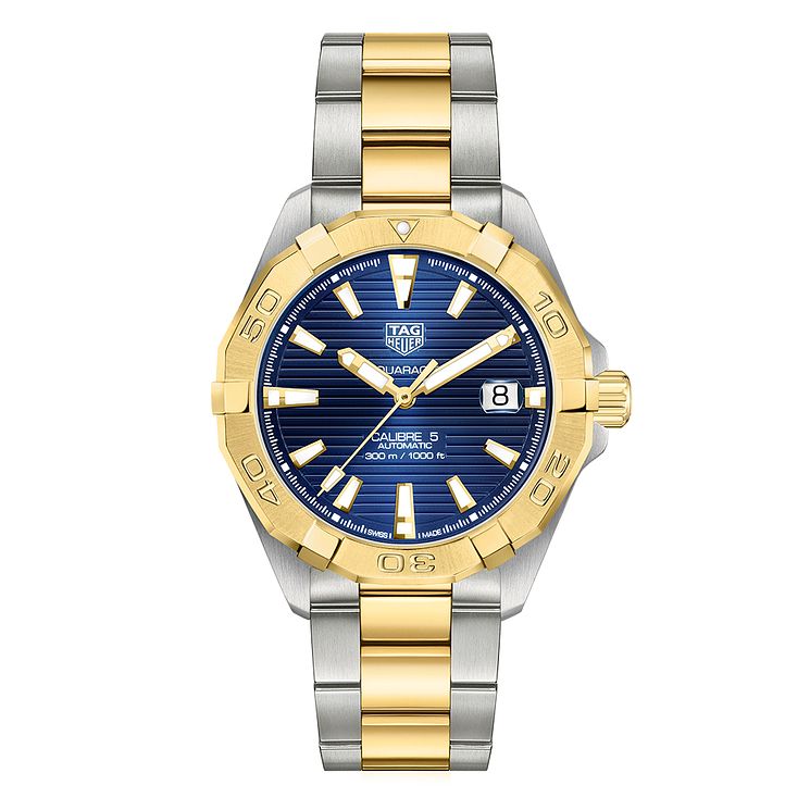 Tag Heuer Aquaracer Mens Two Tone Bracelet Watch
