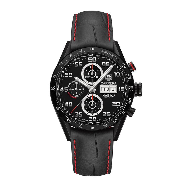 Tag Heuer Carrera Mens Ion-plated Black Watch