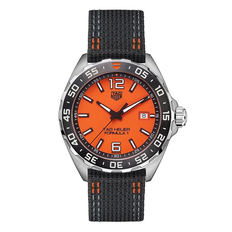 Tag Heuer Formula 1 Mens Grey Fabric Strap Watch