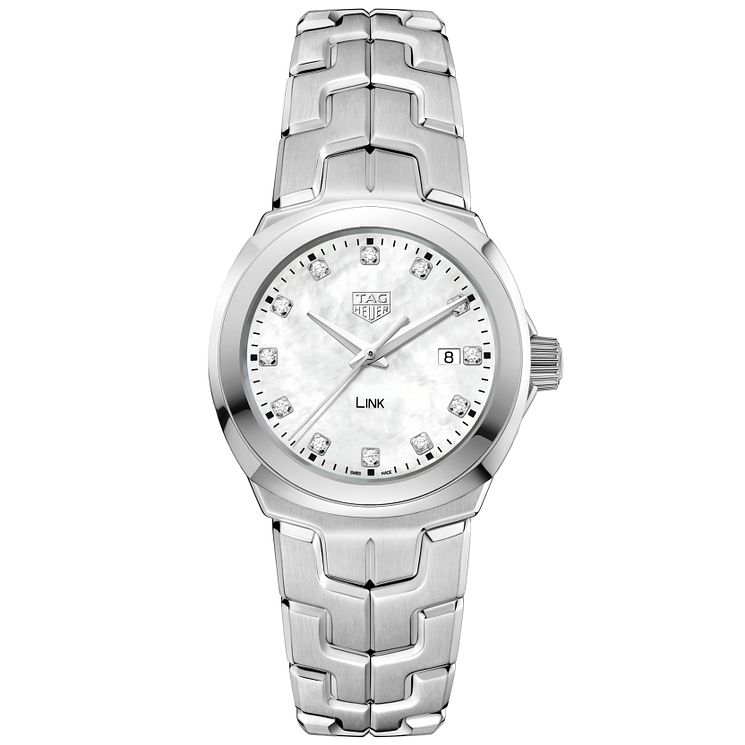 Tag Heuer Link Diamond Stainless Steel Bracelet Watch