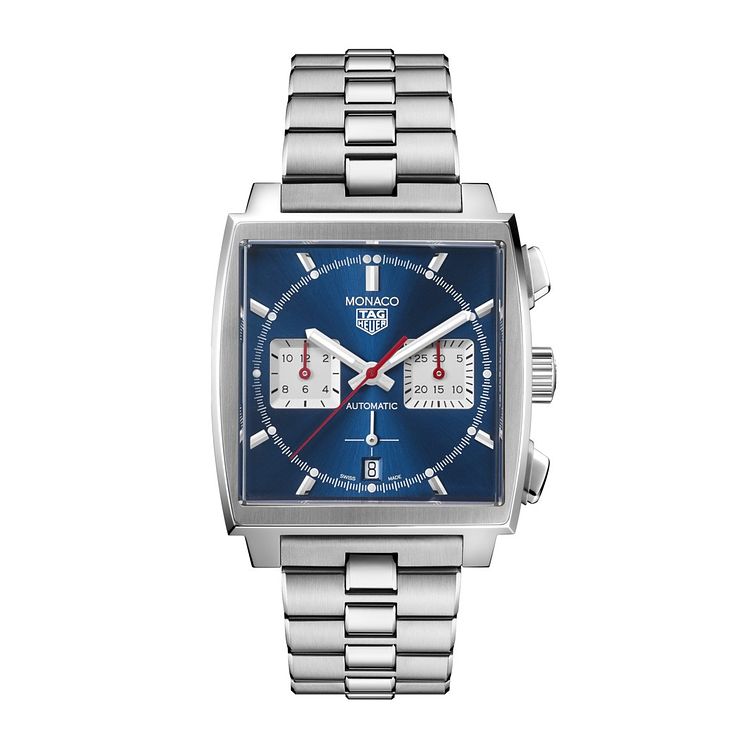 Tag Heuer Monaco Mens Stainless Steel Bracelet Watch