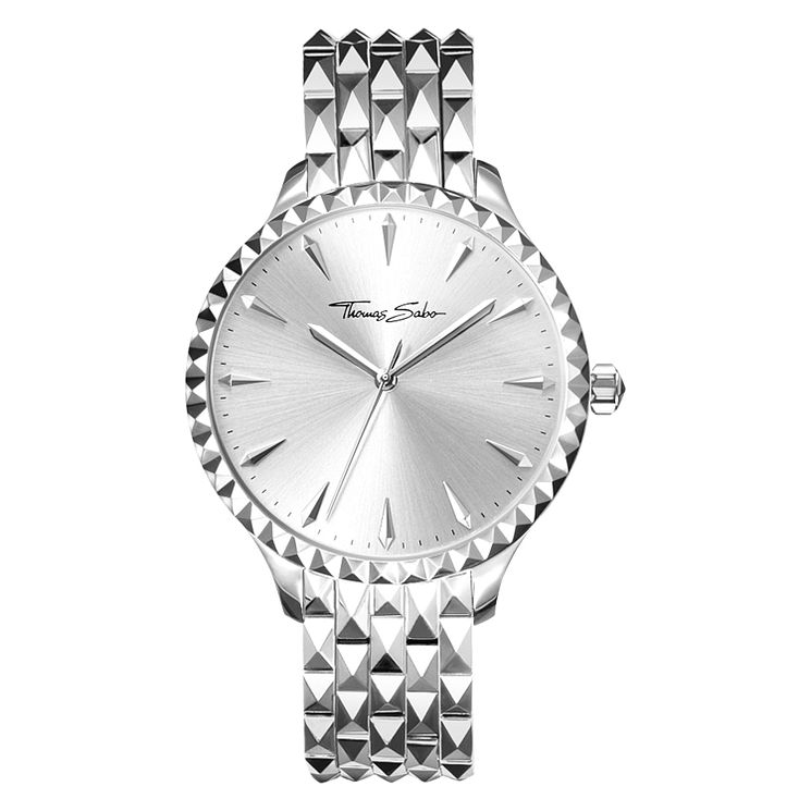 Thomas Sabo Rebel Stud Ladies Stainless Steel Bracelet Watch
