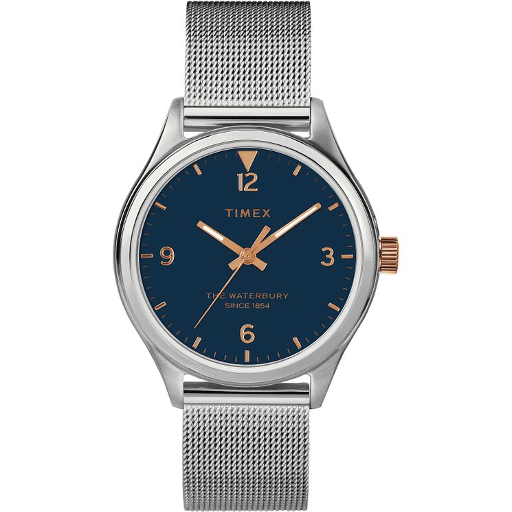 Timex Waterbury Ladies Stainless Steel Mesh Bracelet Watch