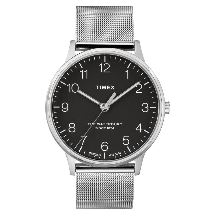 Timex Waterbury Mens Stainless Steel Bracelet Watch