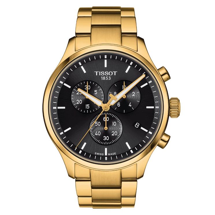 Tissot Chrono Xl Classic Yellow Gold Tone Bracelet Watch