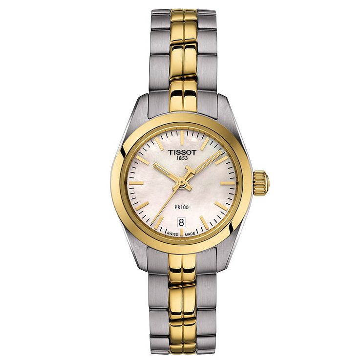 Tissot Ladies Pr 100 Two Tone Bracelet Watch