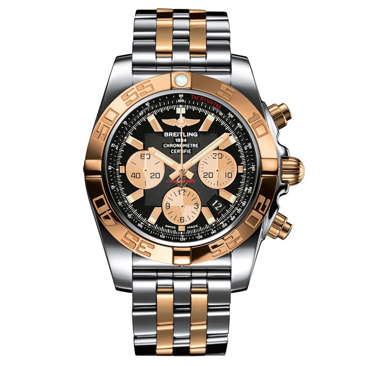 Breitling Chronomat 44 Mens Chronograph Two-tone Bracelet Watch
