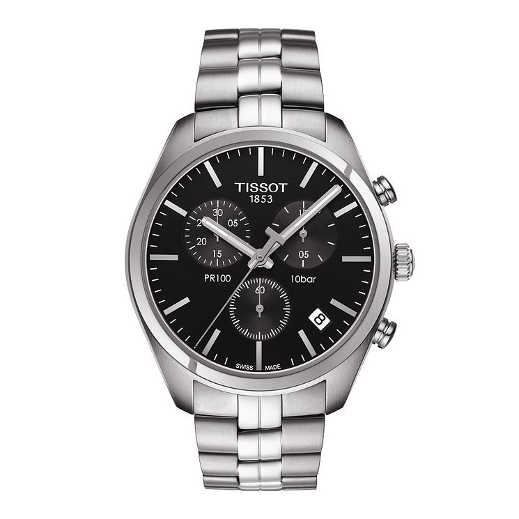 Tissot Pr100 Mens Stainless Steel Bracelet Watch