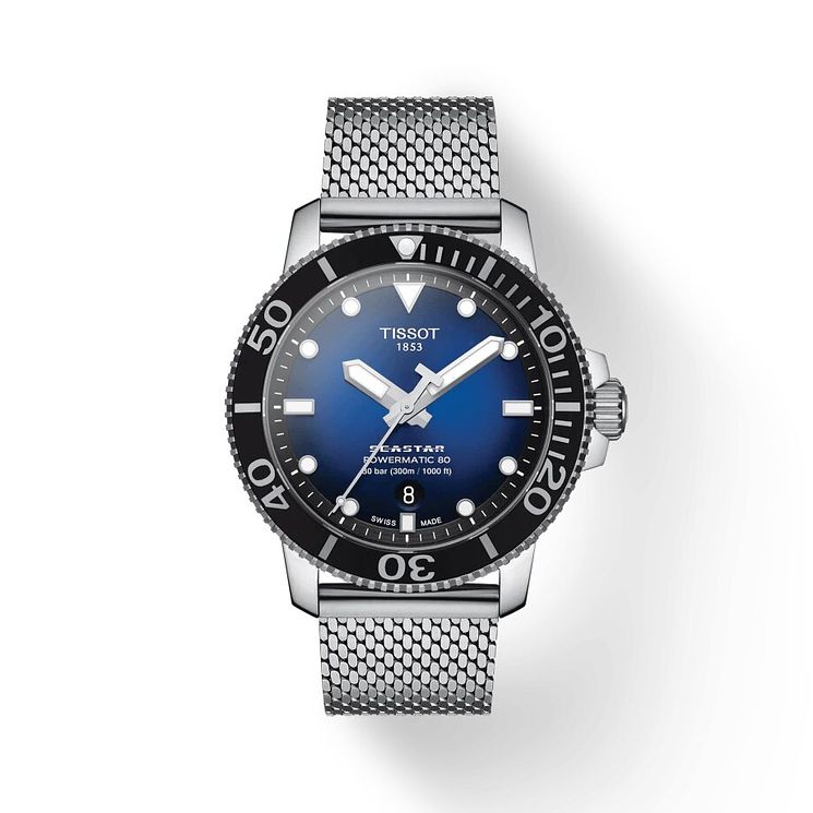 Tissot Seastar 1000 Stainless Steel Mesh Bracelet Watch
