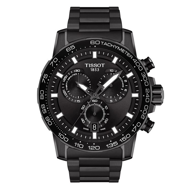 Tissot Supersport Chrono Black Ip Bracelet Watch