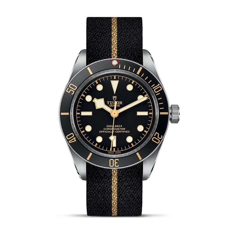 Tudor Black Bay 58 Mens Diver Black Fabric Strap Watch
