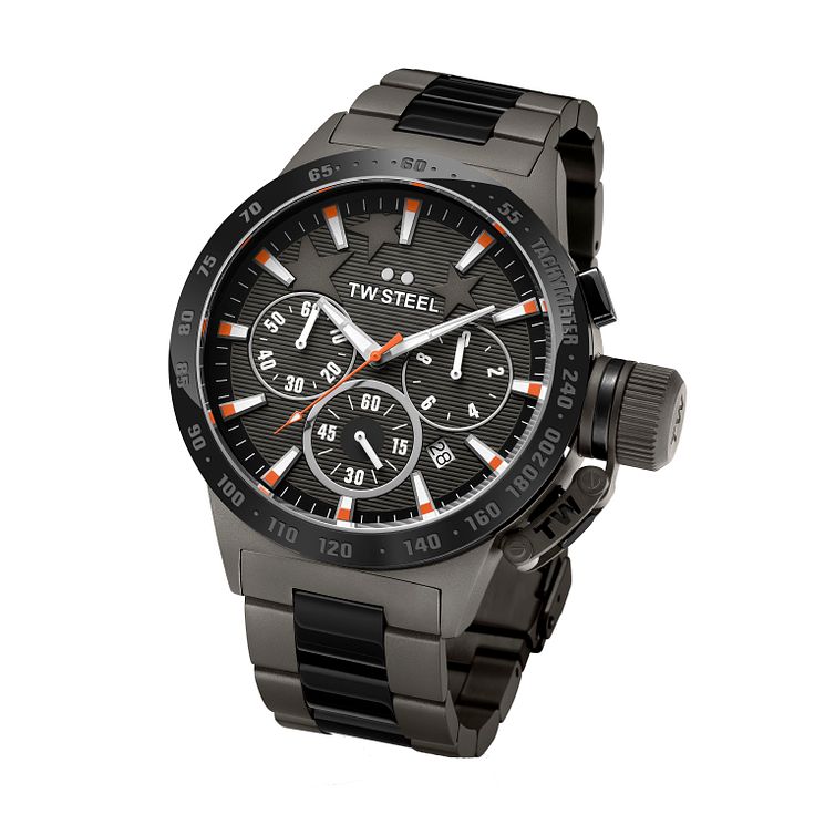 Tw Steel Limited Edition Mens Ion-plated Bracelet Watch