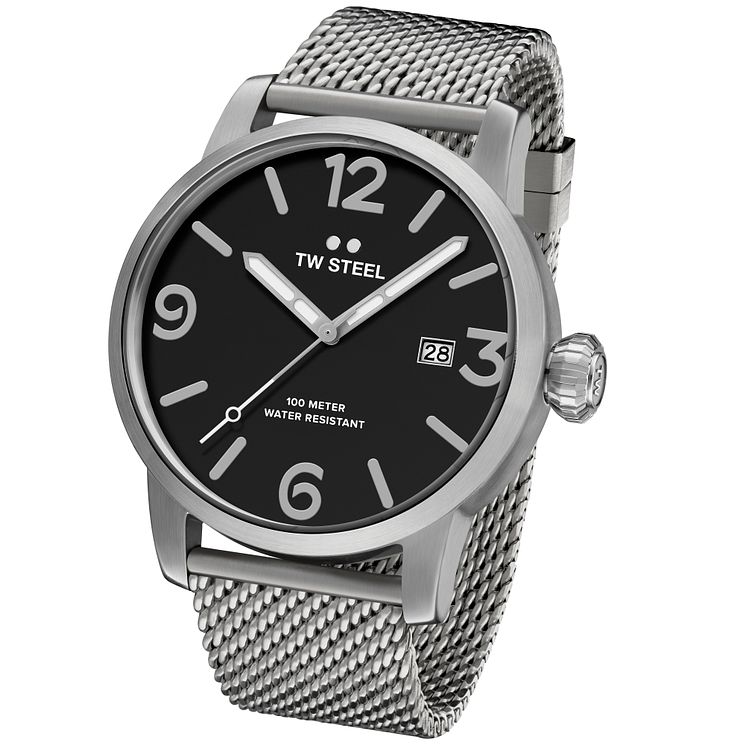 Tw Steel Mens Stainless Steel Bracelet Watch